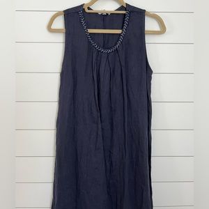Women’s navy linen dress from Italy size medium